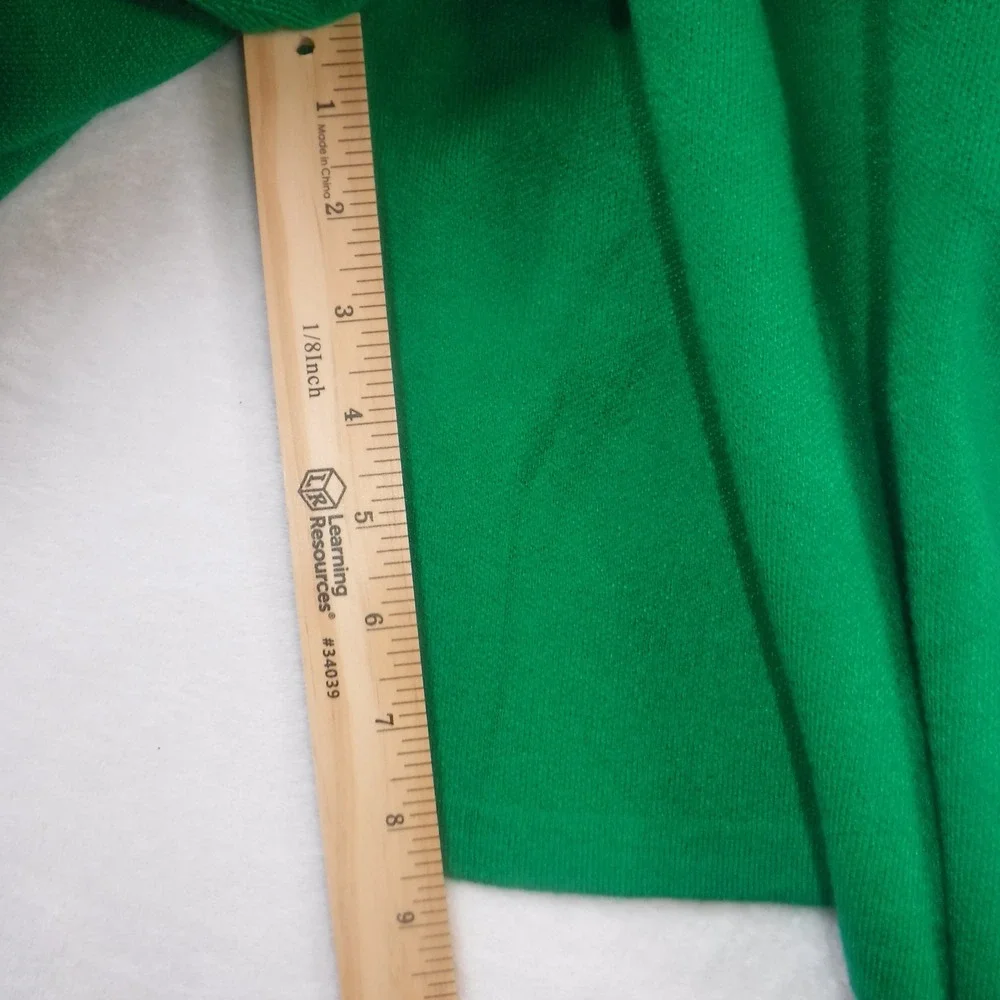 Zara Green Knit Shorts Drawstring Elastic Waist Wide Leg Juniors Size 13-14  NEW
